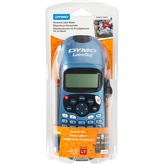 Dymo - Imprimante d'étiquettes LetraTag 100H portable abc 12mm bleu