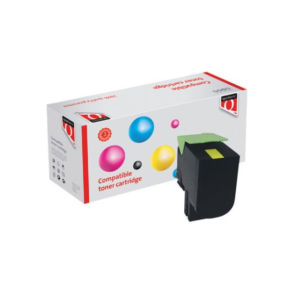 Tonercartridge quantre alternative pour lexmark 80c2xy0 jaune