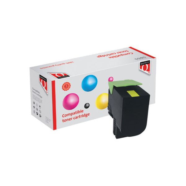 Tonercartridge quantore alternative pour lexmark 80c2hy0 jaune