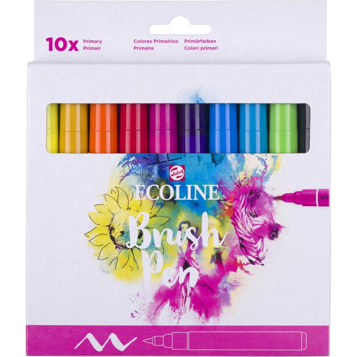 TALENS - Ecoline Pinselstift, 10 Stück Evui, Assorti