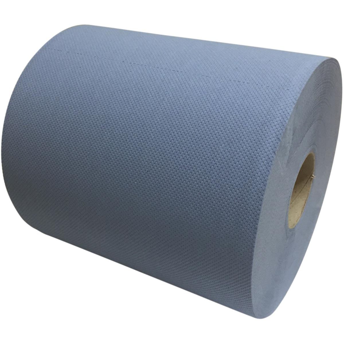 Klika - Reinigungspapier, blau, 2-lagig, 360 M, Packung mit 2 Rollen