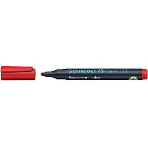 Schneider - Felt -tip maxx 133 burin 1-4 mm rouge | 1 pièce | 10 morceaux