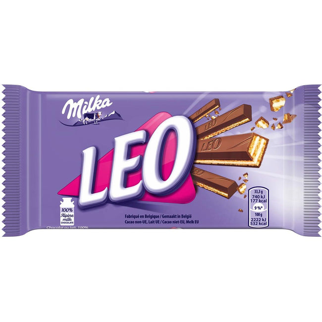 Milka -  Leo melkchocoladereep, 33 g
