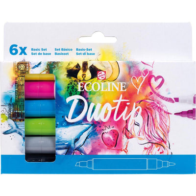Talens - Duotip Ecoline lot de 6 pièces de base
