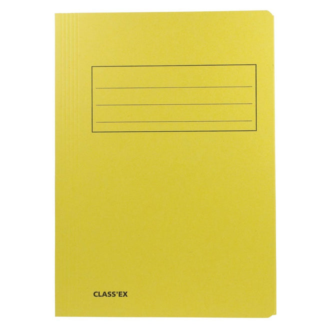 Classex - Aktenordner Class'ex, 3 Klappen ft 23,7 x 32 cm (für ft A4), gelb