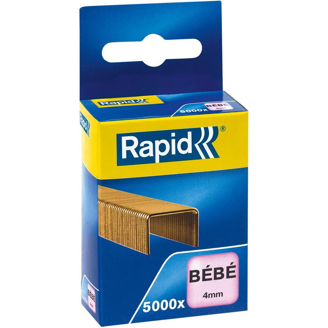 Rapid -  nietjes Bébé, verkoperd, doos van 5000 nietjes