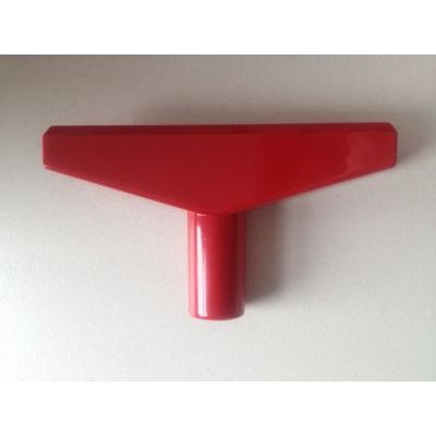 Klika -  T-stuk 90 mm rood voor profiel-1