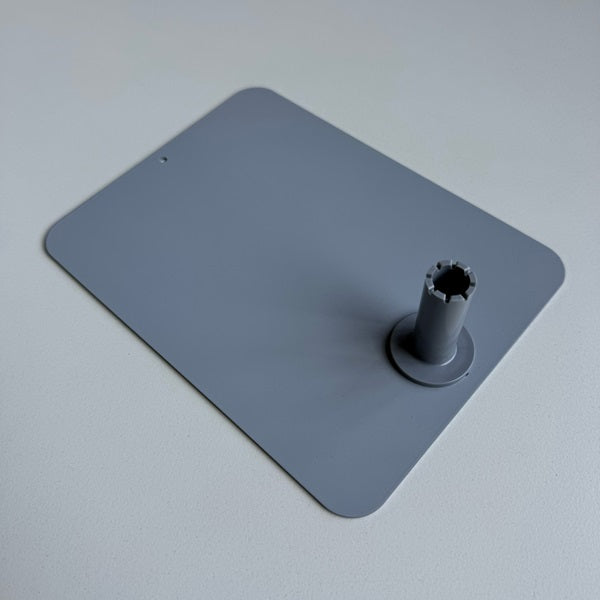 Klika -  Voetplaat metaal 150x200mm donker grijs