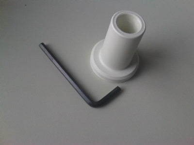 Klika -  Buishouder kunststof wit, voor buis 18mm