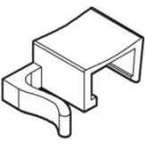 Klika - Crochet de suspension transparent pour 2x fil