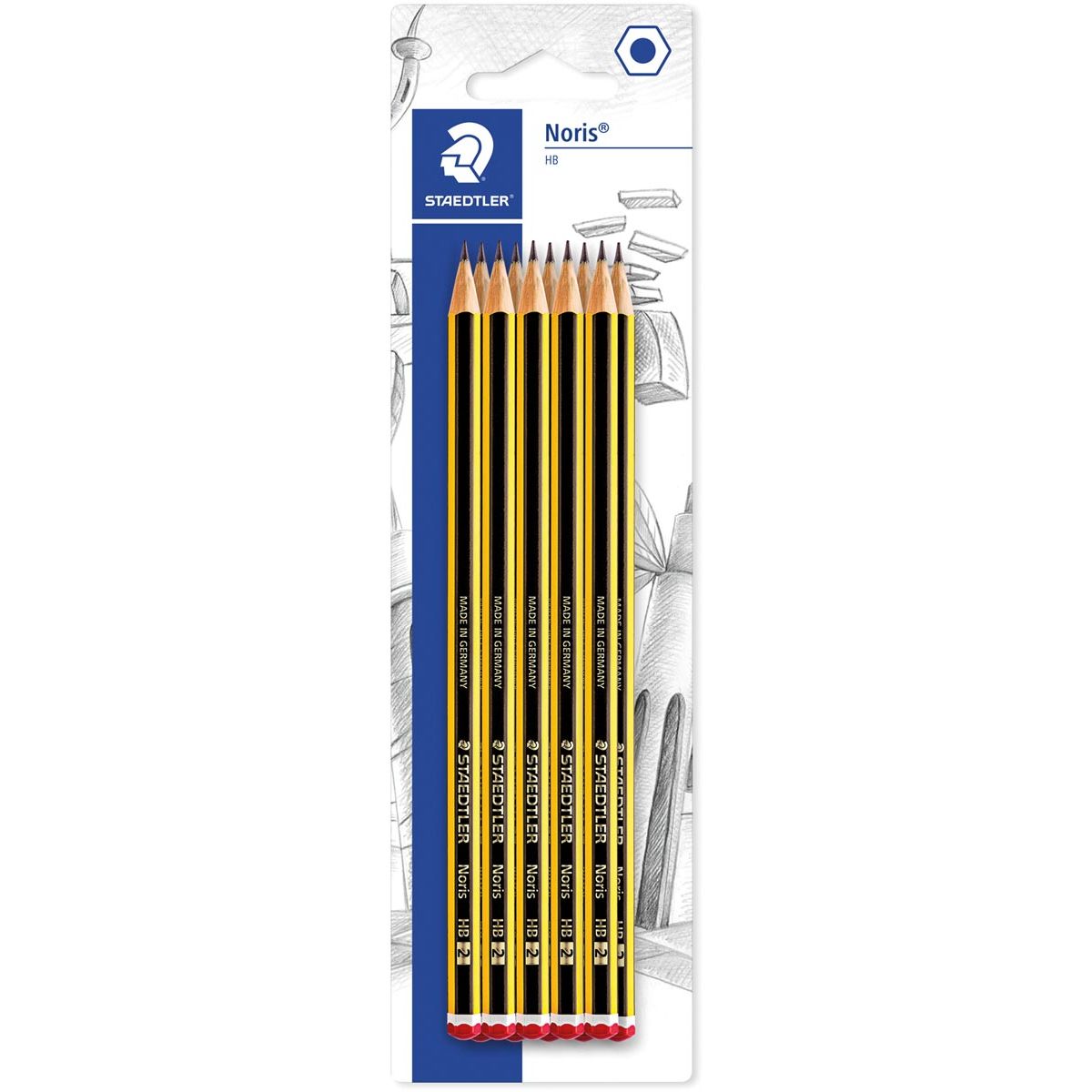 Staedtler - crayon graphite Noris HB, blister de 10 pièces