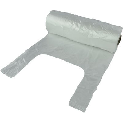 Klika - Tasche | HDPE | auf Rolle | 23x 6x50cm | Hemd-Einkaufstasche | transparent | 4000 Stück