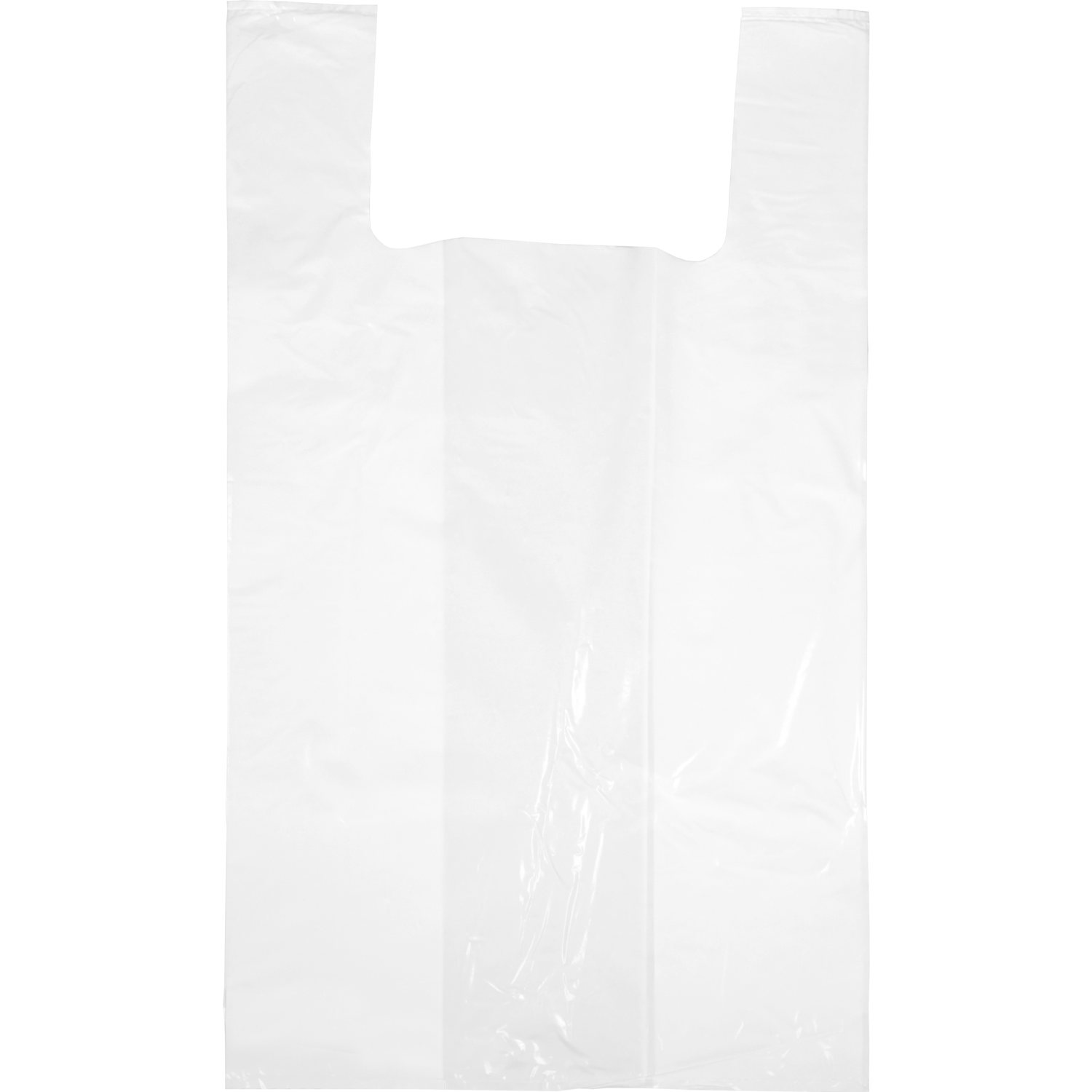 Klika -  Tas | LLDPE | geblokt | 30x 10x60cm | hemddraagtas | wit | 1000 stuks