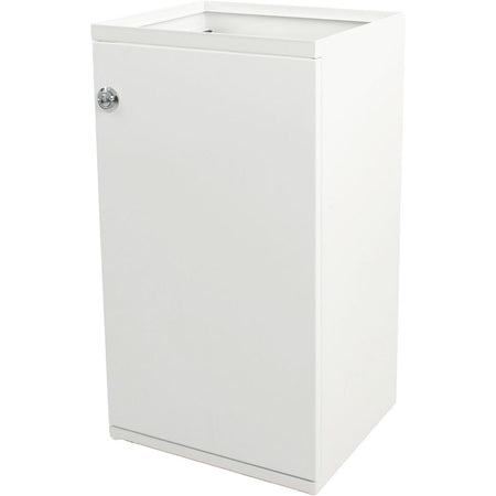 V-part - poubelle modulaire avec porte et support sac 85 l, blanc
