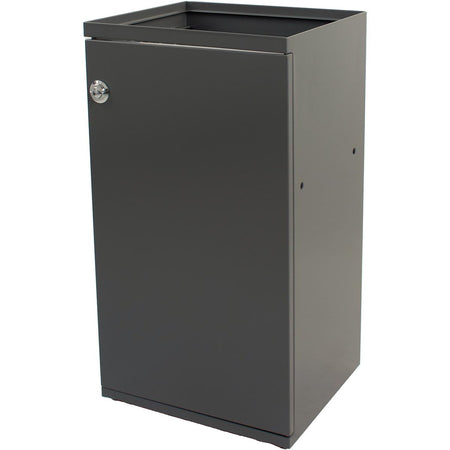 V-part - poubelle modulaire avec porte et support sac 85 l, gris