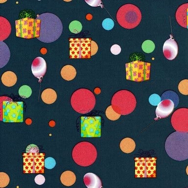Klika - Papier cadeau Papier cadeau Ballon fête bleu 50 cm