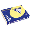 Clairefontaine -  Trophée tel, gekleurd papier, A4, 120 g, 250 vel, citroengeel