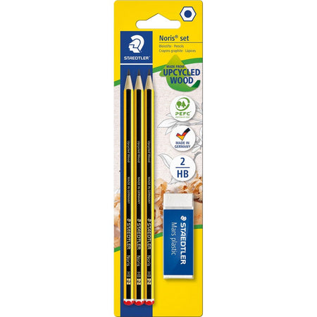 Staedtler -  BL 3X POTLOOD / 1X GUM NORIS