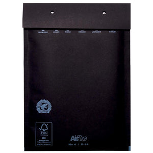Airpro - Luftpolsterumschläge 180x265 mm, Karton à 100 Stück, schwarz