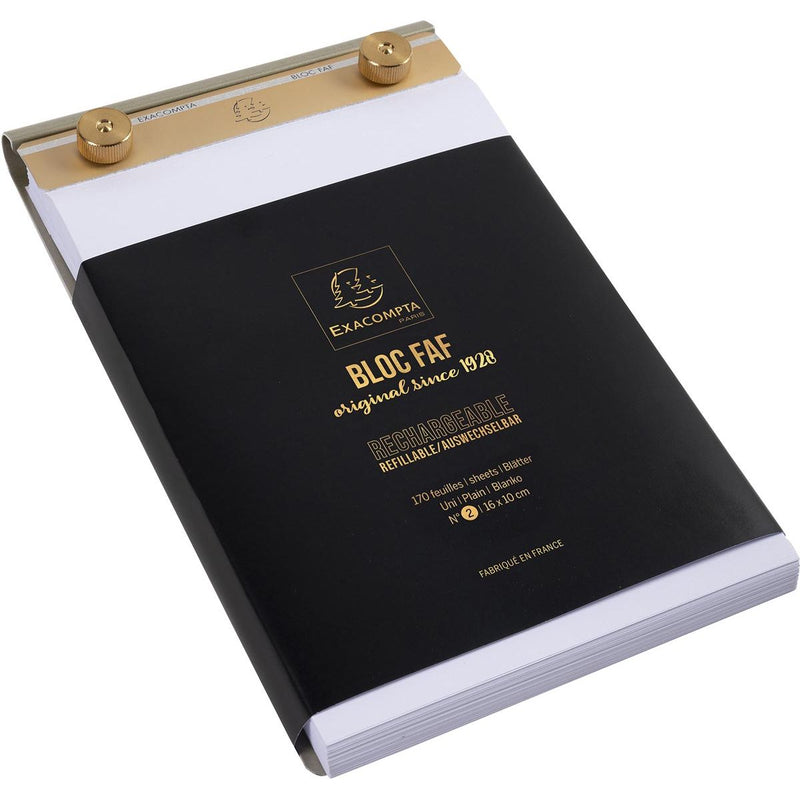 Exacompta - bloc-notes FN°2, vierge, pi 16 x 10 cm