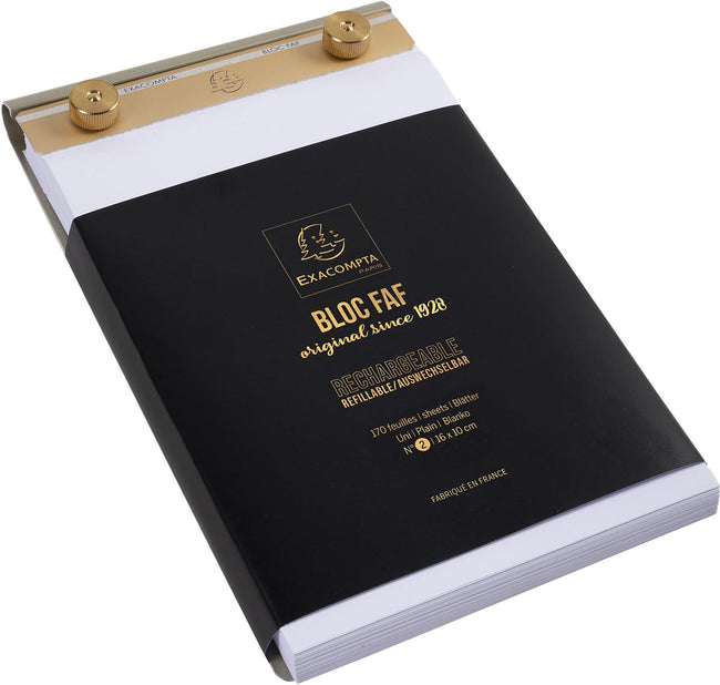 Exacompta - Schreibblock FN°2, blanko, ft 16 x 10 cm