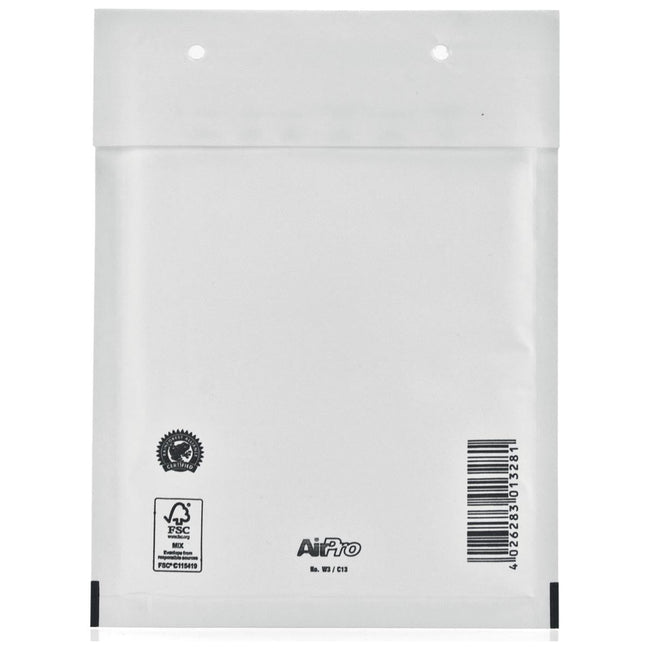 Airpro - Bong Airpro Air Kissen Umschläge, ft 150 x 215 mm, mit Streifenverschluss, Kiste mit 100 Teilen, weiß