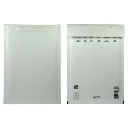 Airpro -  Bong  luchtkussenenveloppen, ft 175 x 265 mm, met stripsluiting, doos van 100 stuks, wit