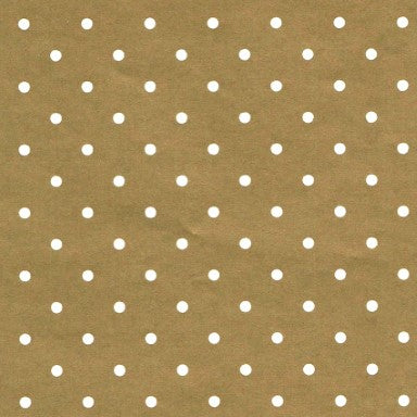 Klika - Cadeaupapier - Geschenkpapier - Gold with white dots 30 cm