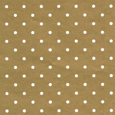 Klika - Papier cadeau Papier cadeau Or à pois blancs 70 cm