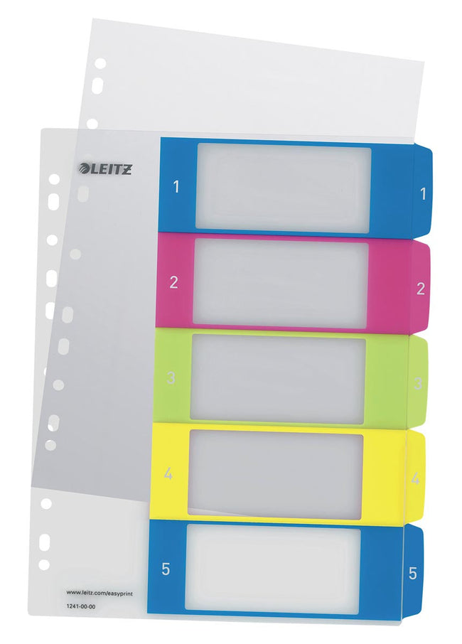 Leitz - WOW printbare index, 5 tabs