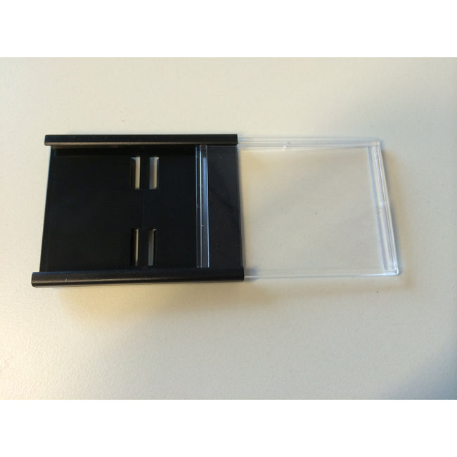 Klika - Cassette de prix A8 74x52 mm noir