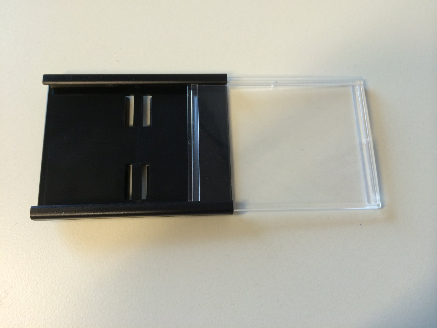 Klika - Cassette de prix A8 74x52 mm noir