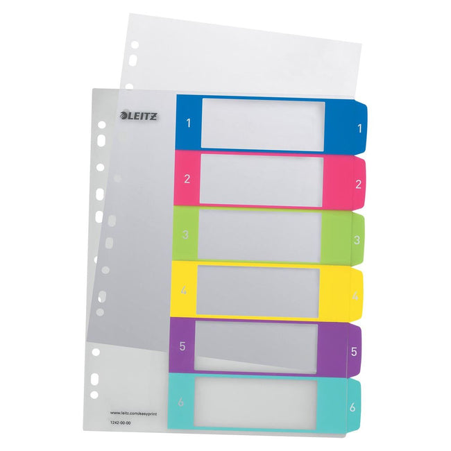 Leitz - WOW printbare index, 6 tabs