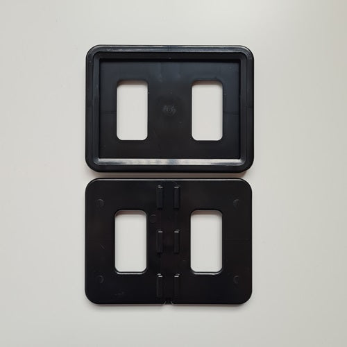 Klika - Cadre pour carte de prix A7 105x74mm noir 90 pièces