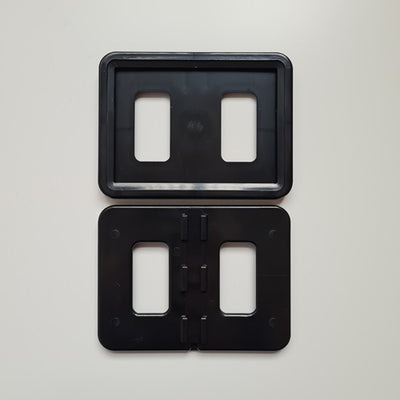Klika - Cadre pour carte de prix A7 105x74mm noir 90 pièces