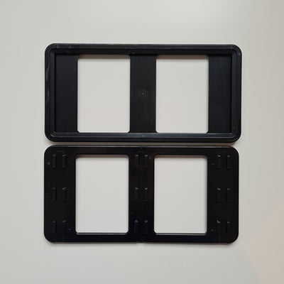 Klika - Cadre pour carte de prix 210x99mm noir 50 pièces