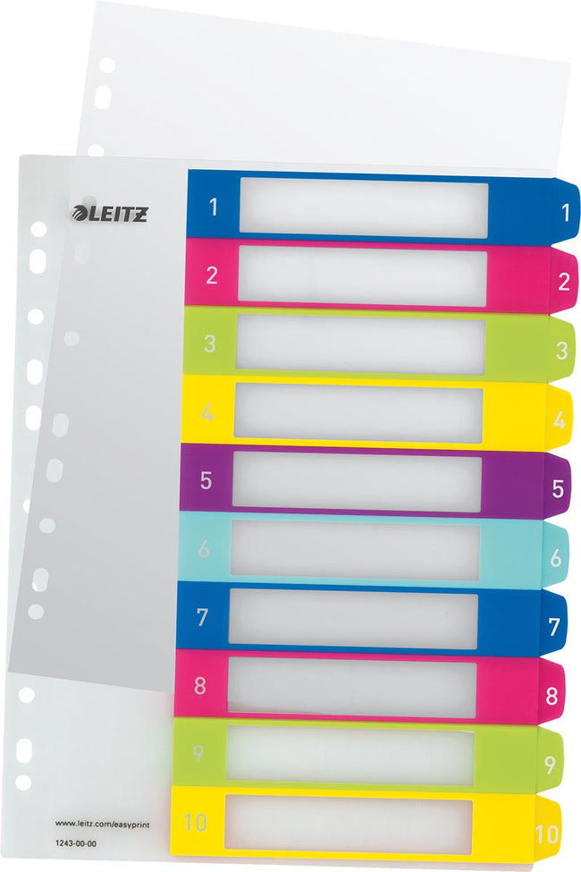 Leitz - WOW printbare index, 10 tabs