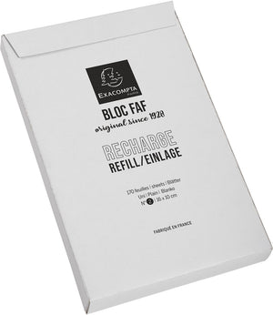 Exacompta - recharge pour bloc-notes FN°2, vierge, pi 16 x 10 cm