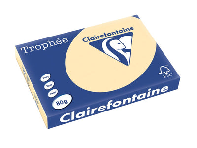 Clairefontaine - Trophée tel, papier coloré, A3, 80 g, 500 feuilles, gemmes