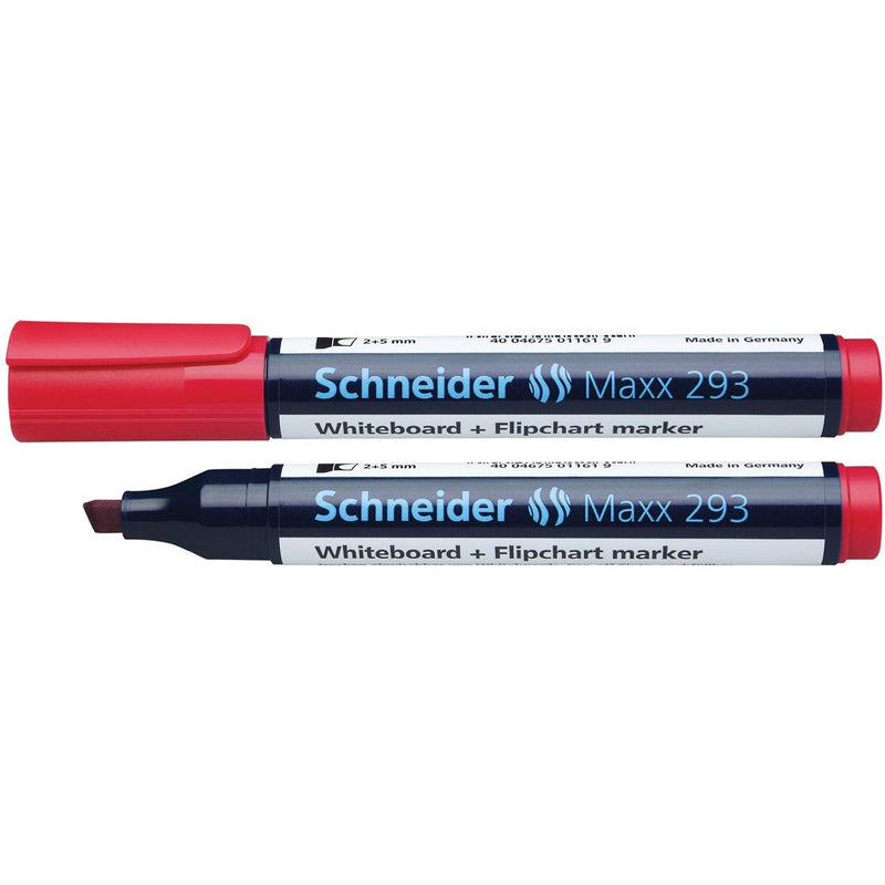 Schneider - tableau blanc + feutre pour paperboard Maxx 293 rouge