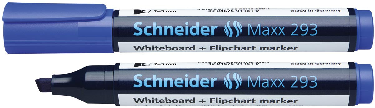 Schneider - Whiteboard + Flipchartmarker Maxx 293 blau