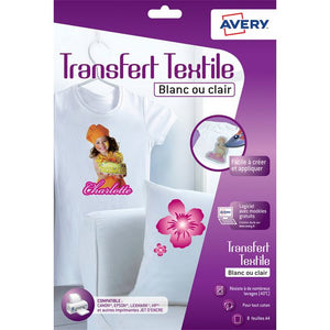 Avery -  T-shirt transfer  c9405-8 a4 8vel