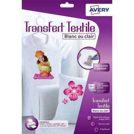 Avery -  T-shirt transfer  c9405-8 a4 8vel