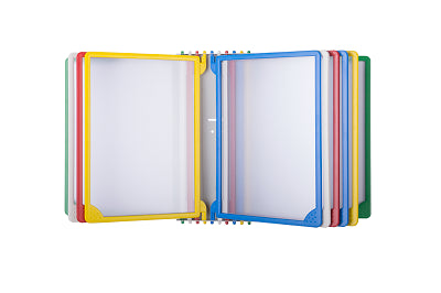 Klika -  PLU-wandhouder met 10 ramen A4 zwart