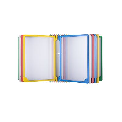 Klika -  PLU-wandhouder met 10 ramen A4 zwart