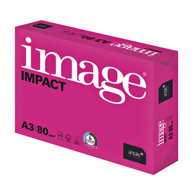 Image - Papier copie Impact A3 80gr blanc 500 feuilles | 5 pièces