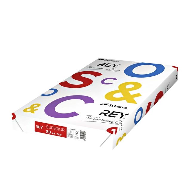 Rey -  Kopieerpapier superior a3 80gr wit