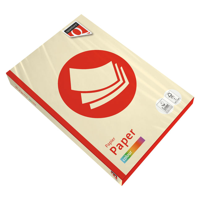 Quantore - Kopierpapier Farbe A4 120gr Elfenbein 250 Blatt