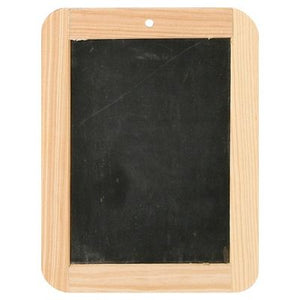Klika -  Krijtbordje met houten rand 14,5x19 cm
