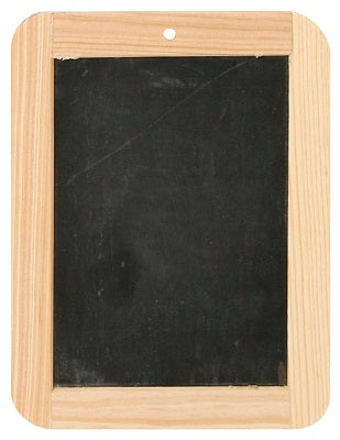 Klika -  Krijtbordje met houten rand 14,5x19 cm